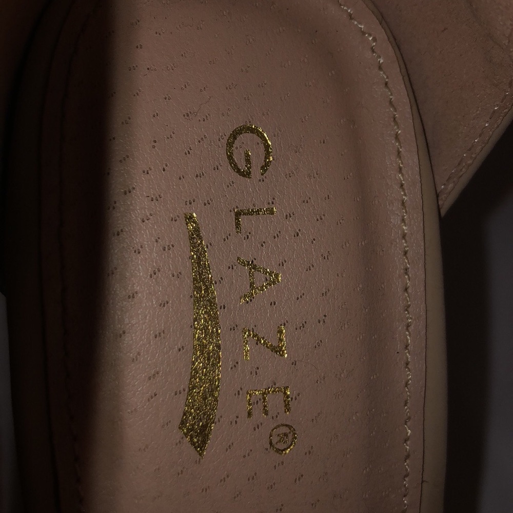 Glaze Nude Strap Heels